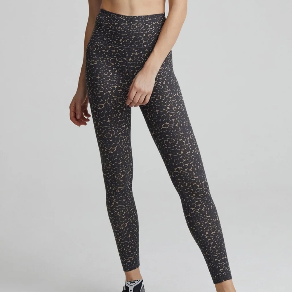 Varley let’s move high rise leopard print leggings
